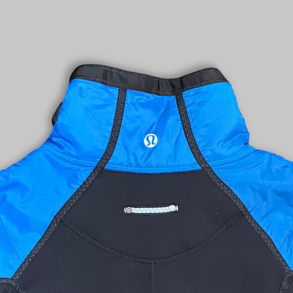 Lululemon Blue & Black Insulated Full-Zip Jacket - Women’s Size 6 - Picture 5 of 5